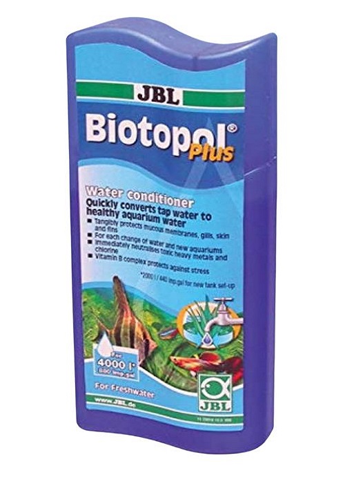 محلول آماده ساز و بهینه ساز آب آکواریوم جی بی ال Biotopol Plus حجم 100ml